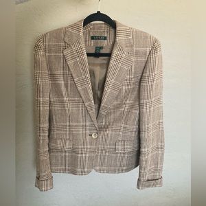 Ralph Lauren Linen Tweed Blazer, size 8